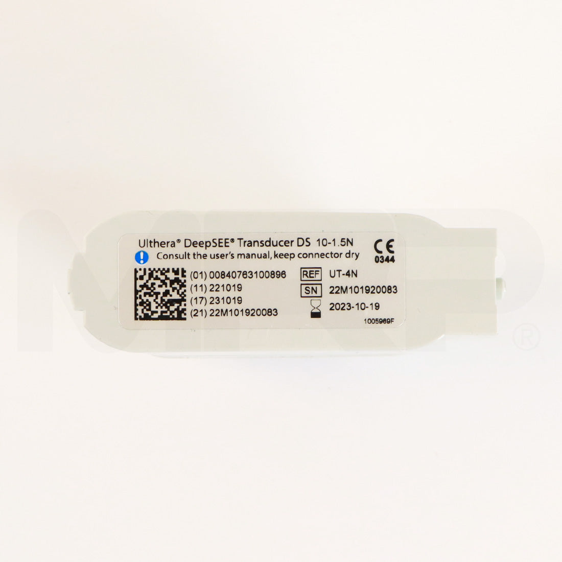 Ulthera DeepSEE DS 10-1.5N Narrow Orange Transducer Label