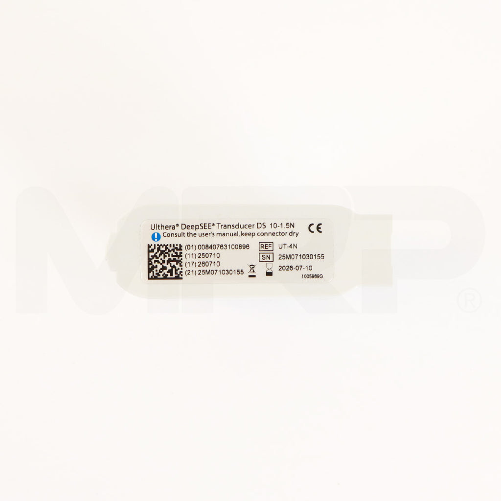 Ulthera DeepSEE DS 10-1.5N Narrow Orange Transducer Label