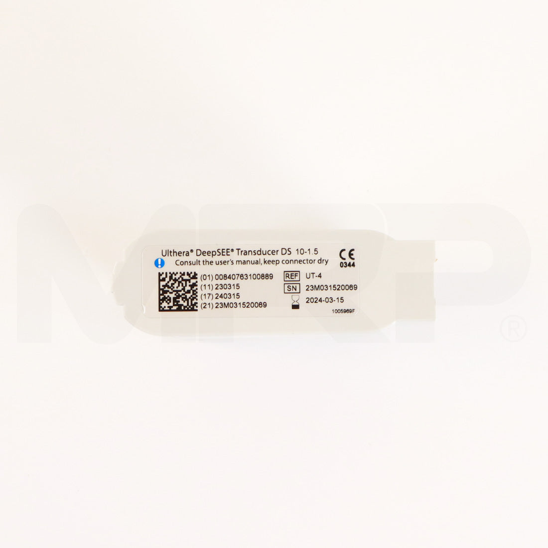 Ulthera DeepSEE DS 10-1.5 Orange Transducer Label