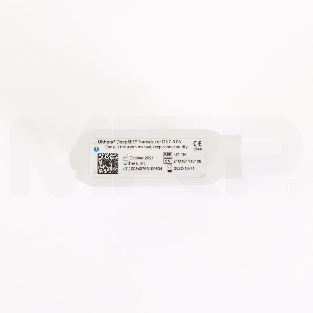 Ulthera DeepSEE DS 7-3.0N Narrow Green Transducer Label