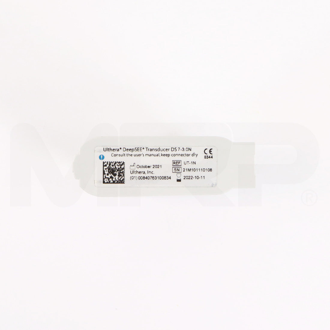 Ulthera DeepSEE DS 7-3.0N Narrow Green Transducer Label