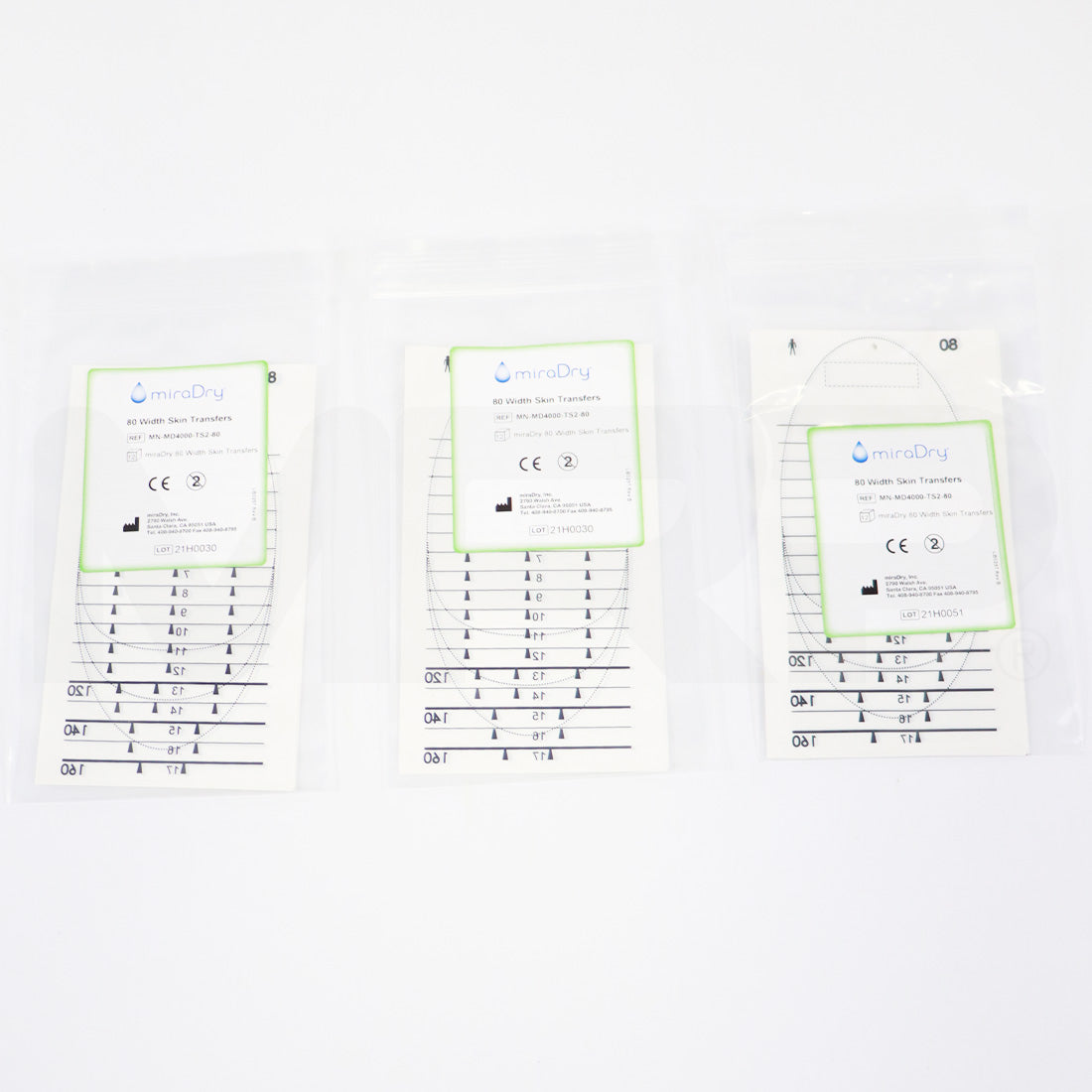 MiraDry 80 Width Skin Transfers Paper Template Sizes Marking Stencil 12x
