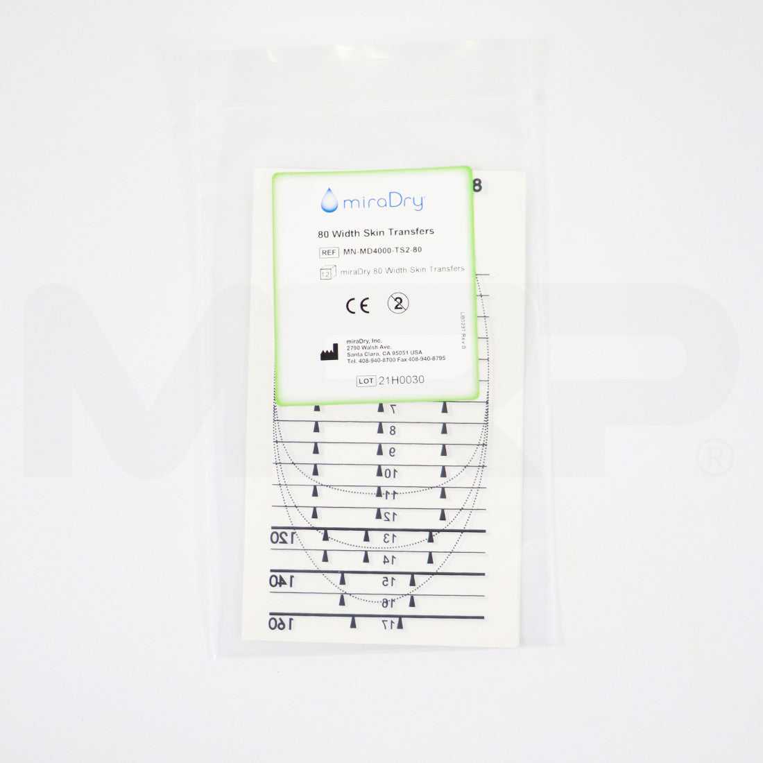 MiraDry 80 Width Skin Transfers Paper Template Sizes Marking Stencil 12x
