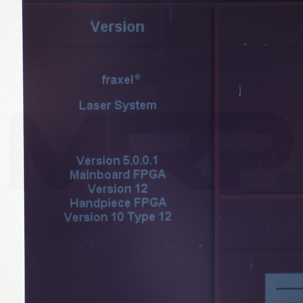 2007 Solta Fraxel 1550 System Screen