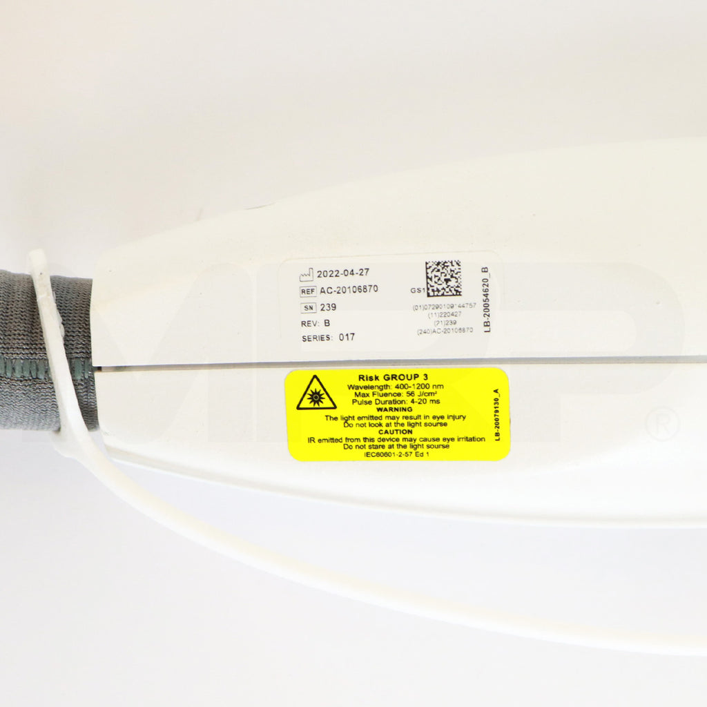 2022 Lumenis Stellar M22 System IPL Handpiece Label