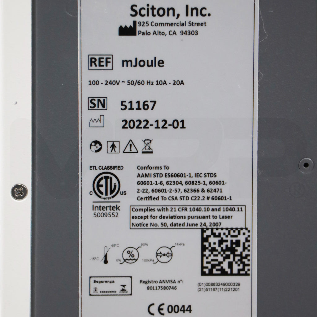 2022 Sciton mJOULE BBL MOXI Dual Module Platform Laser Device