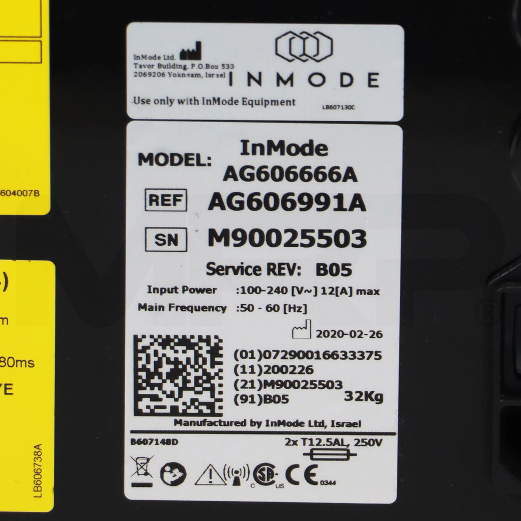 2020 InMode Optimas System Serial
