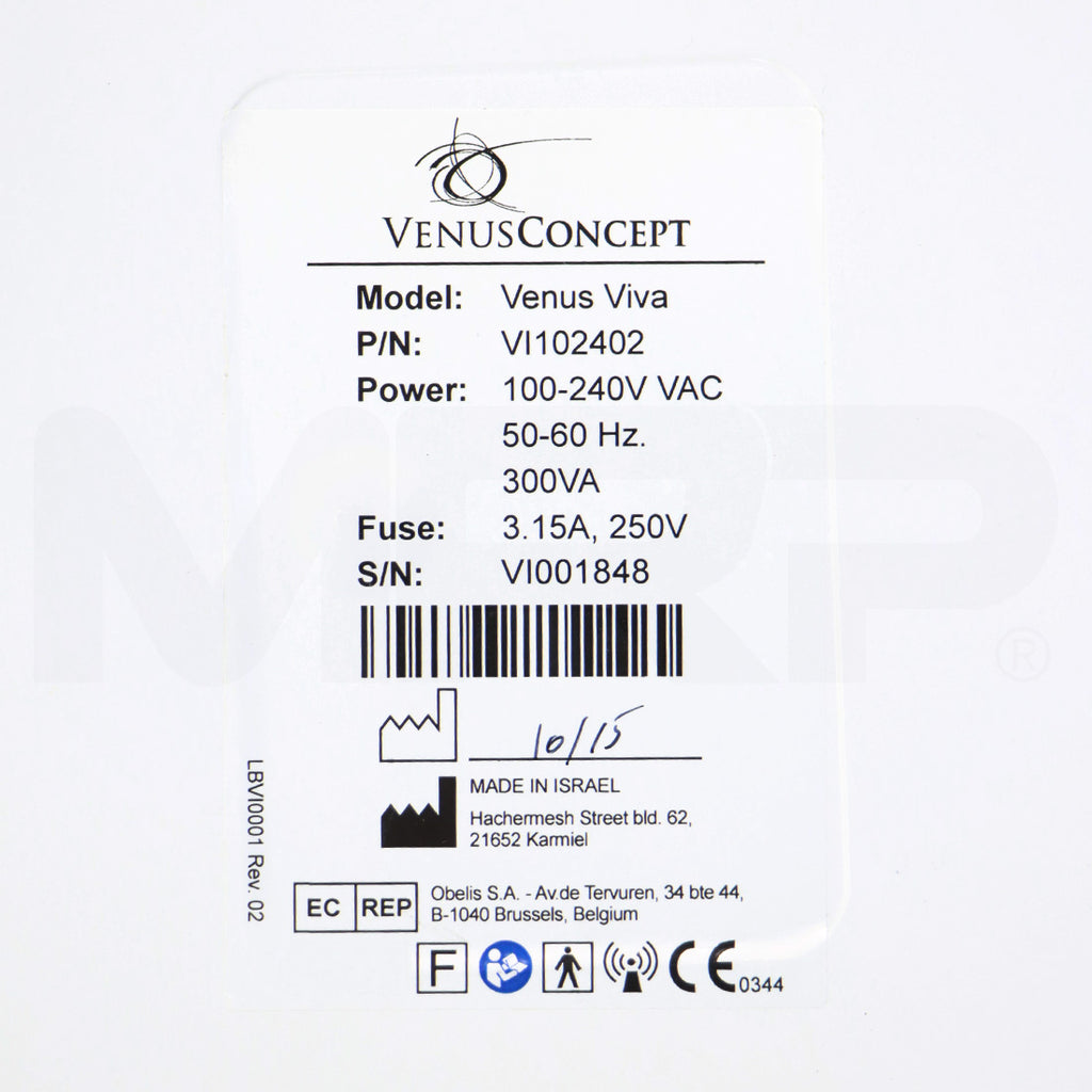 2015 Venus Concept Venus Viva Diamondpolar & MD Facial RF Resurfacing Skin System