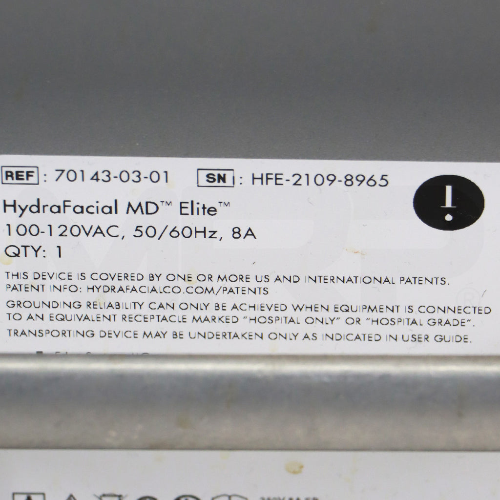 2021 Edge Systems Hydrafacial MD Elite System Serial