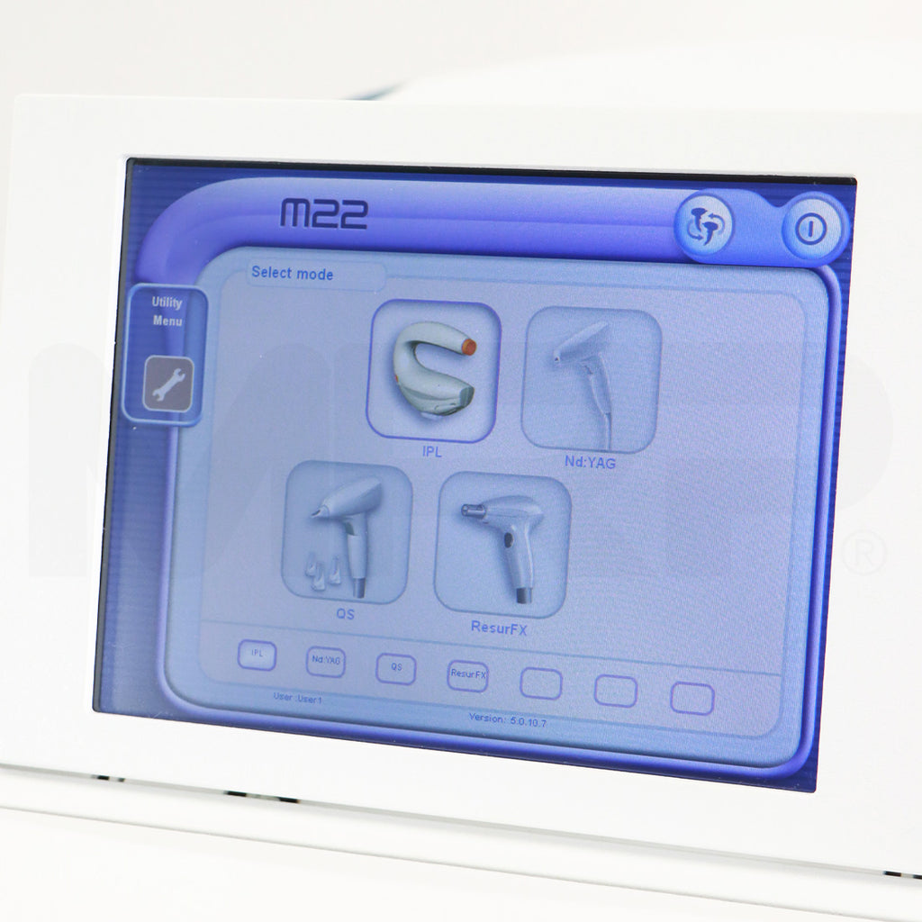 2019 Lumenis M22 System Screen