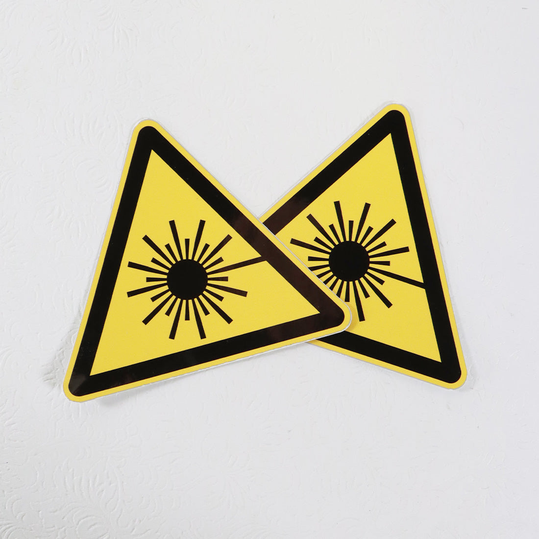 DEKA Door Safety Yellow Warning Label 079101200 2x
