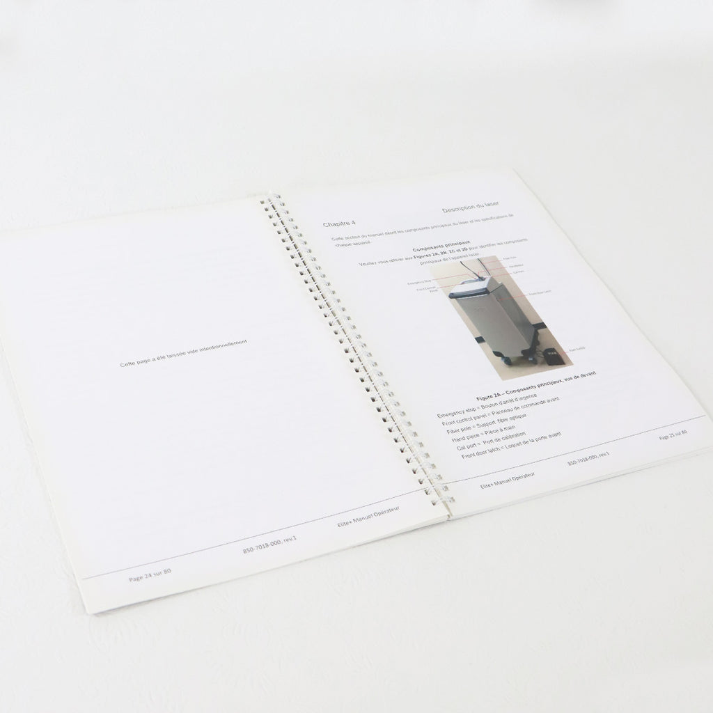 Cynosure Elite+ Apogee+ System Manuel Operator Guide 850-7018-000 French