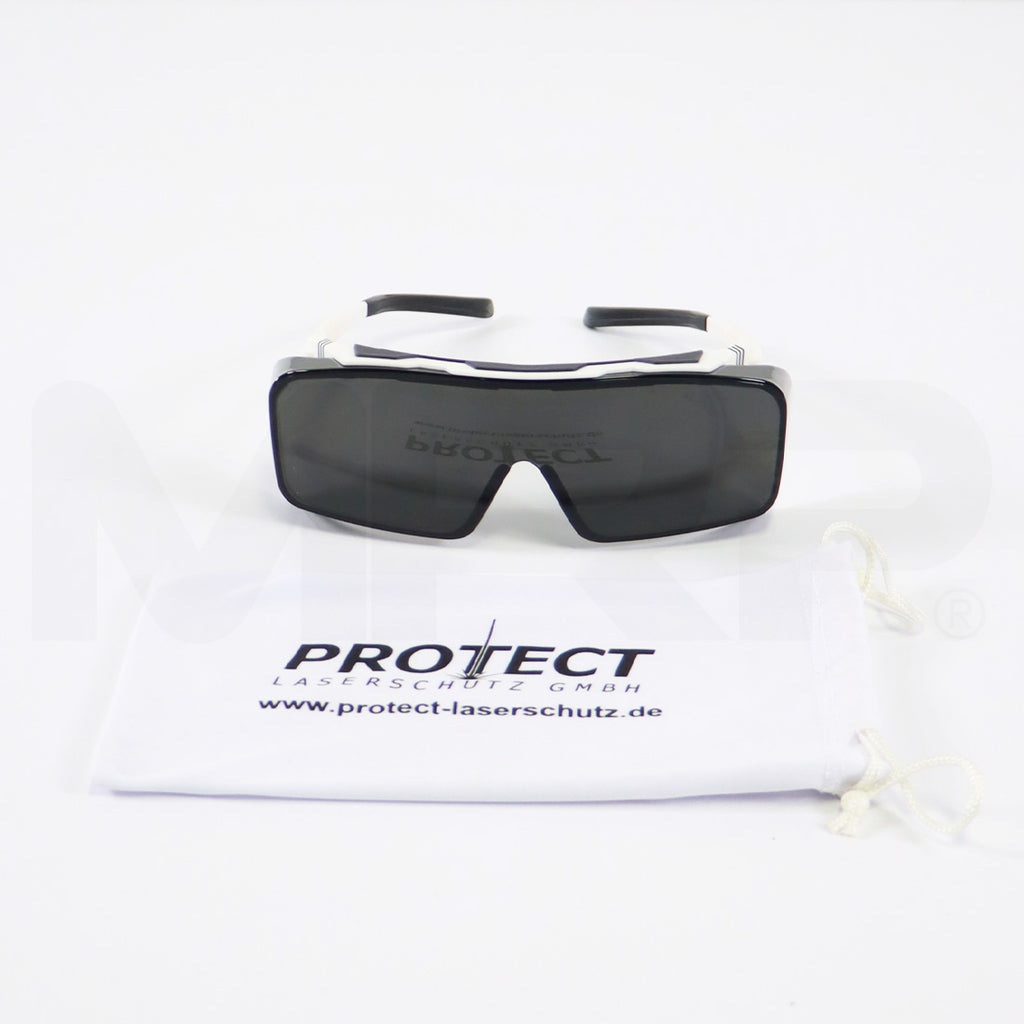 Protect LaserSchutz Ellipse Ontor White Safety Glasses Laser Protection Eyewear