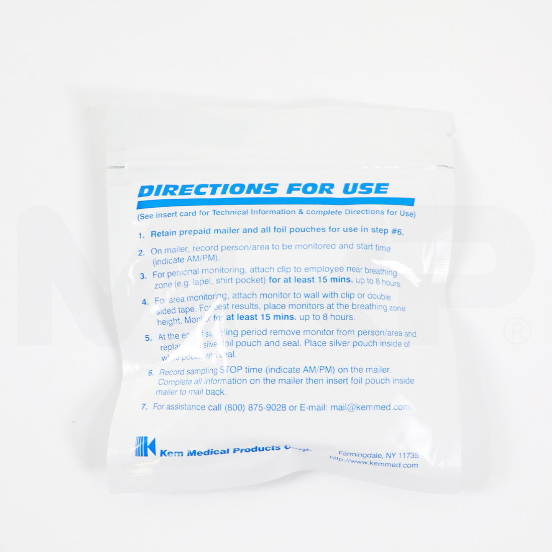 Kem Medical Vapor-Trak Dosimeters Area Monitoring Hazardous Vapors Single Meter