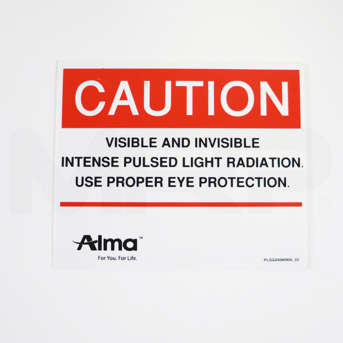 Alma Laser IPL Treatment Caution Eye Protection Sign 7.5 x 9in PLGG24090900_02
