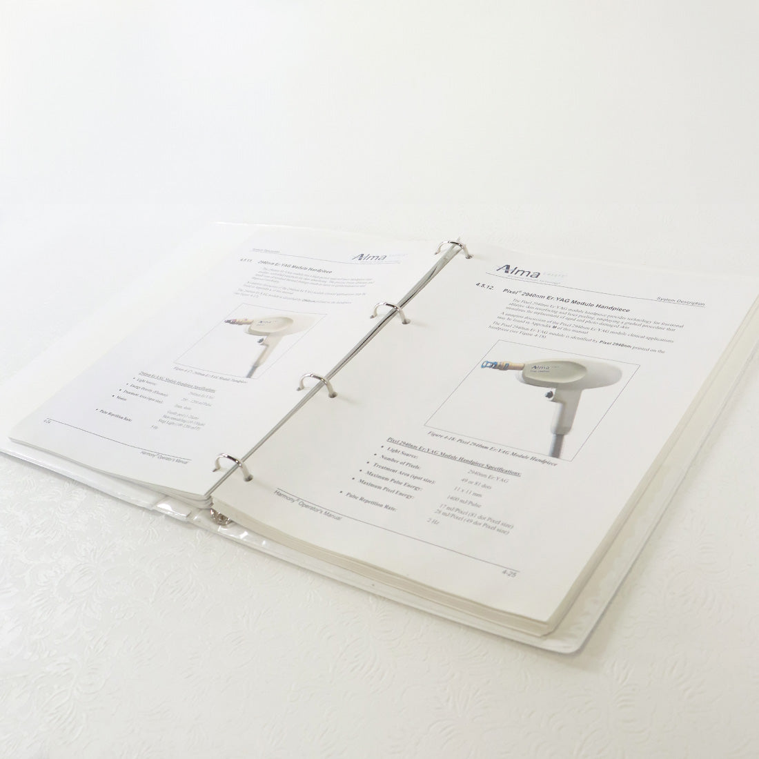 2007 Alma Laser Harmony Multi Technology Platform Operator Manual OMPHP09090701