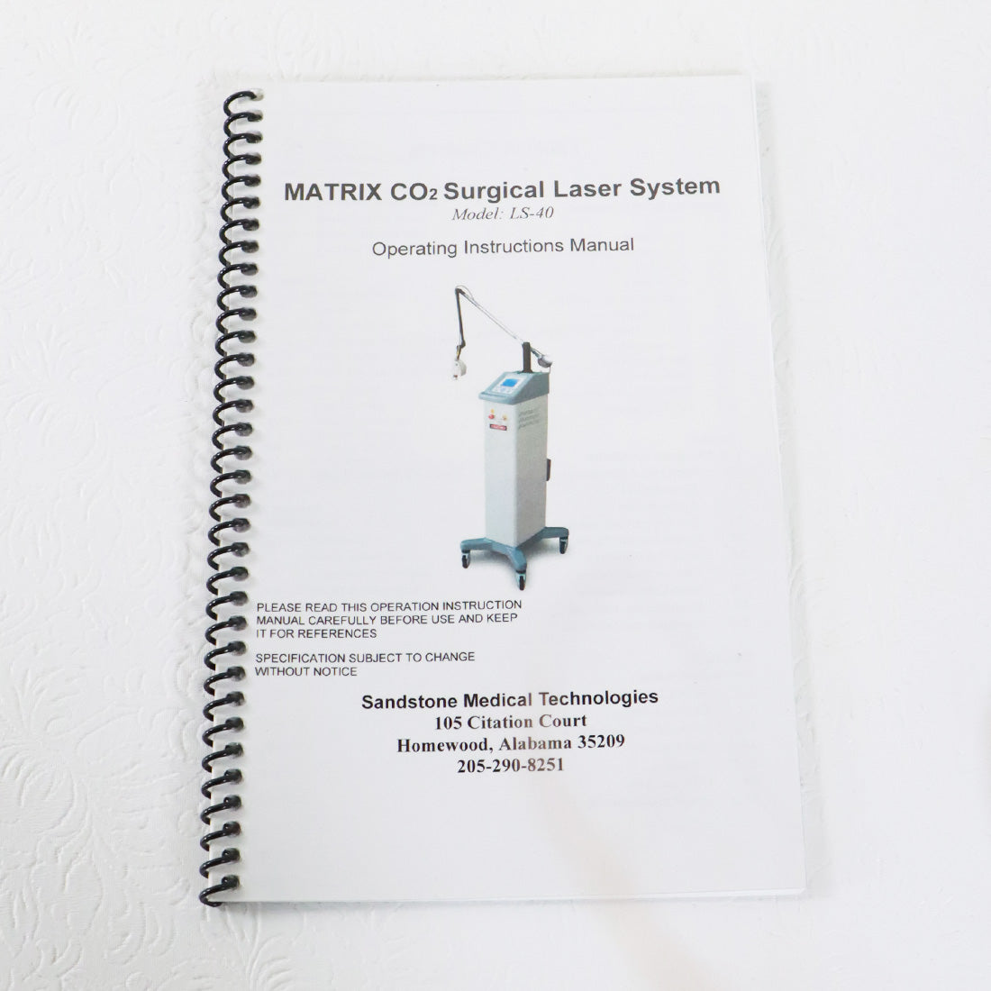 2012 Ellman Sandstone Matrix LS-40 CO2 Laser Skin Resurfacing Surgical System