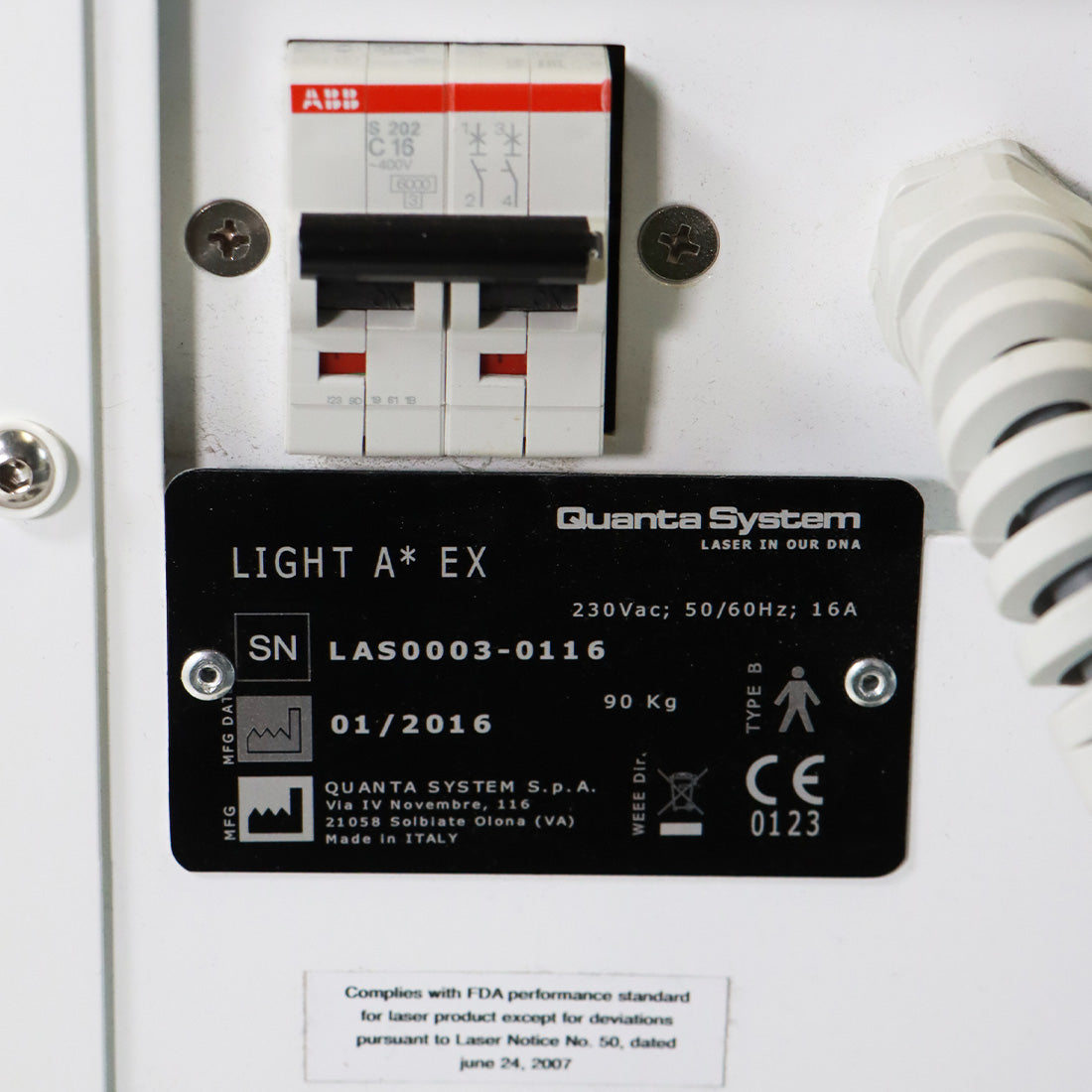 2016 Quanta System Light A Ex 765nm 1064nm System