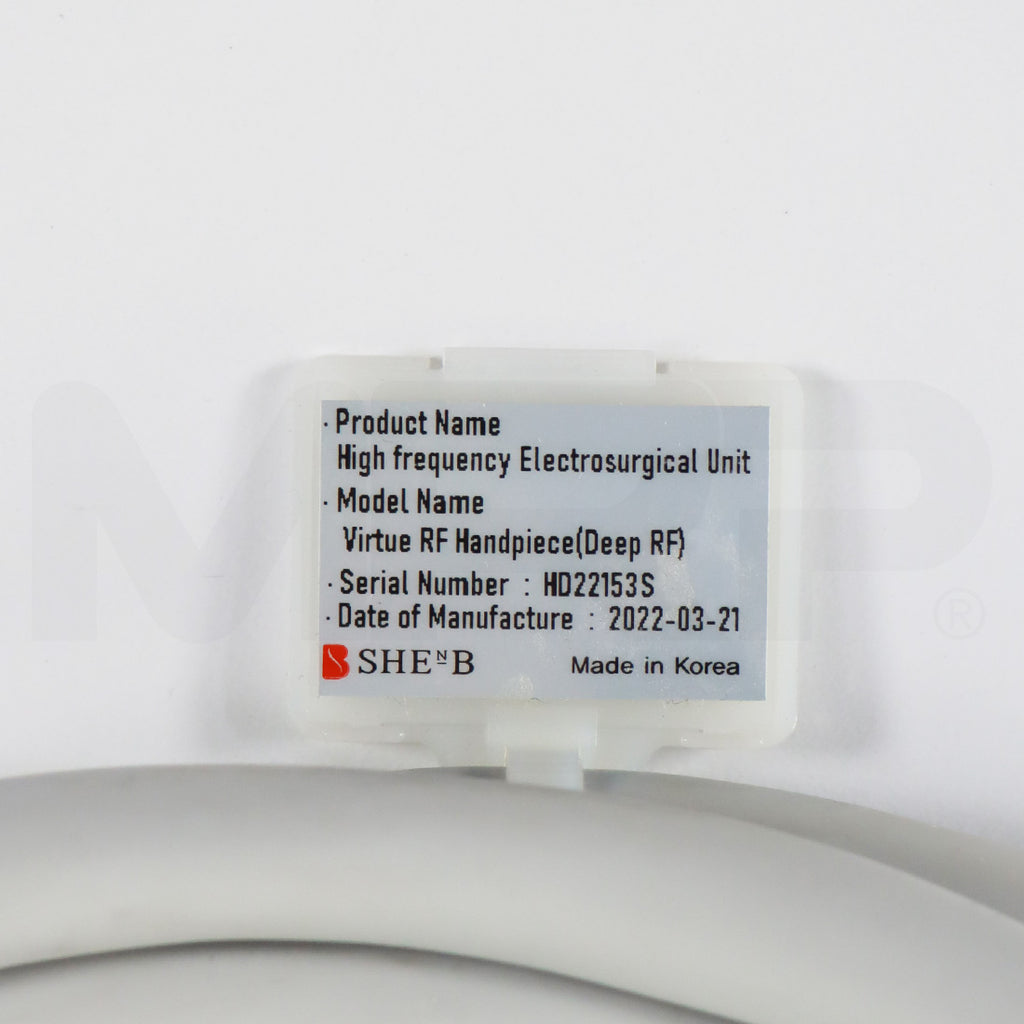 2022 SHEnB Virtue RF Handpiece Deep RF Electrosurgical Unit