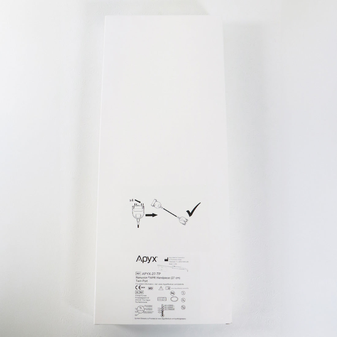 Apyx Renuvion APR Twin Port 27cm Handpiece APYX-27-TP EXP 07/2027