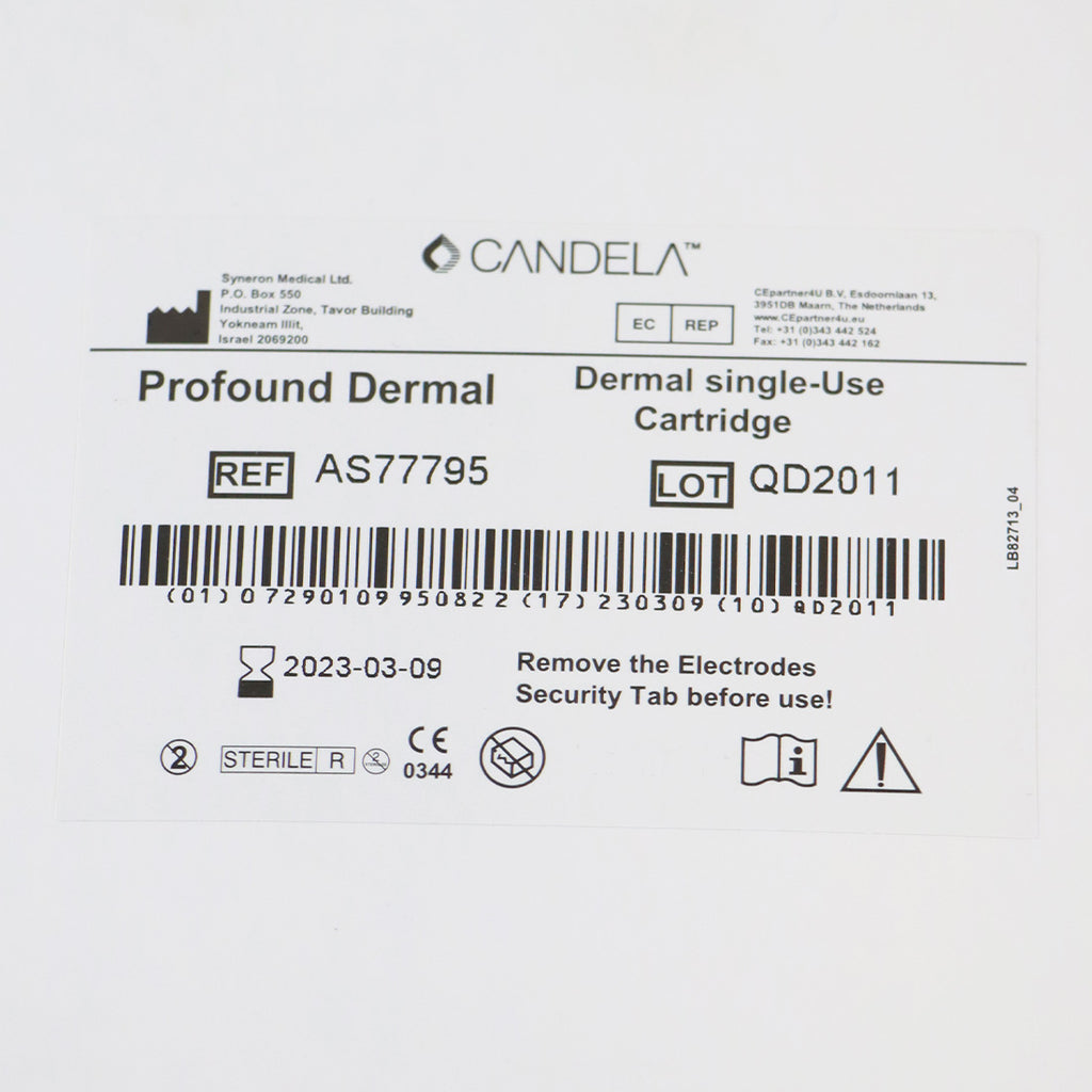 Syneron Candela Profound Microneedling RF Dermal Cartridge Exp 03/09/2023 Tip