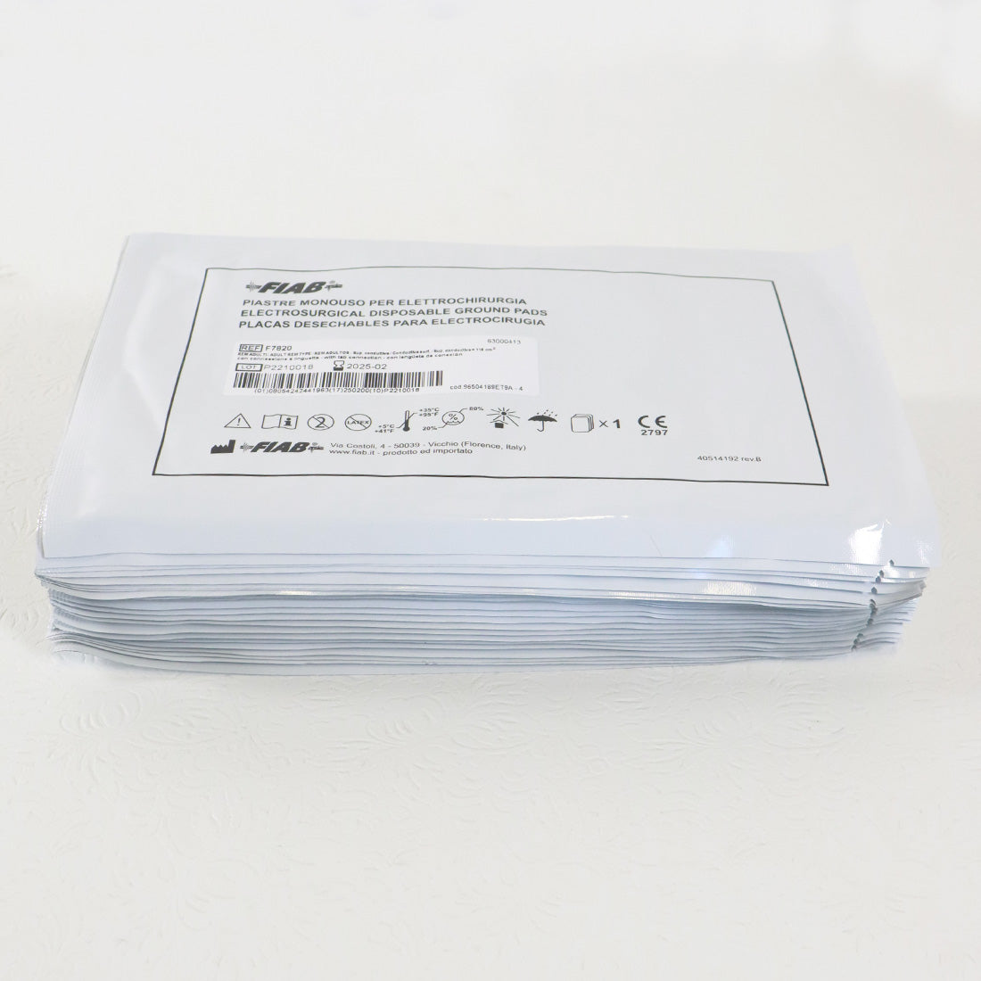 BTL Aesthetics Exilis Electrosurgical Disposable Grounding Pad F7820 Adult 25pk