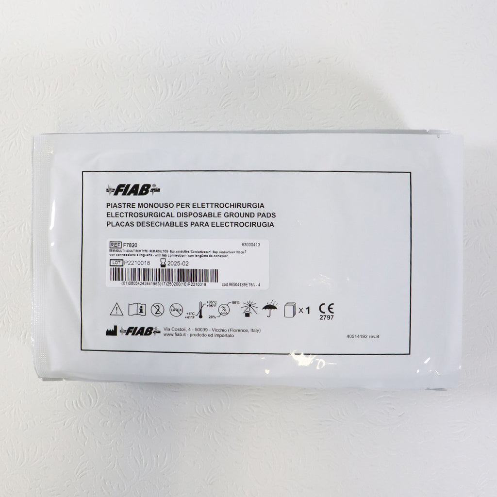 BTL Aesthetics Exilis Electrosurgical Disposable Grounding Pad F7820 Adult 25pk