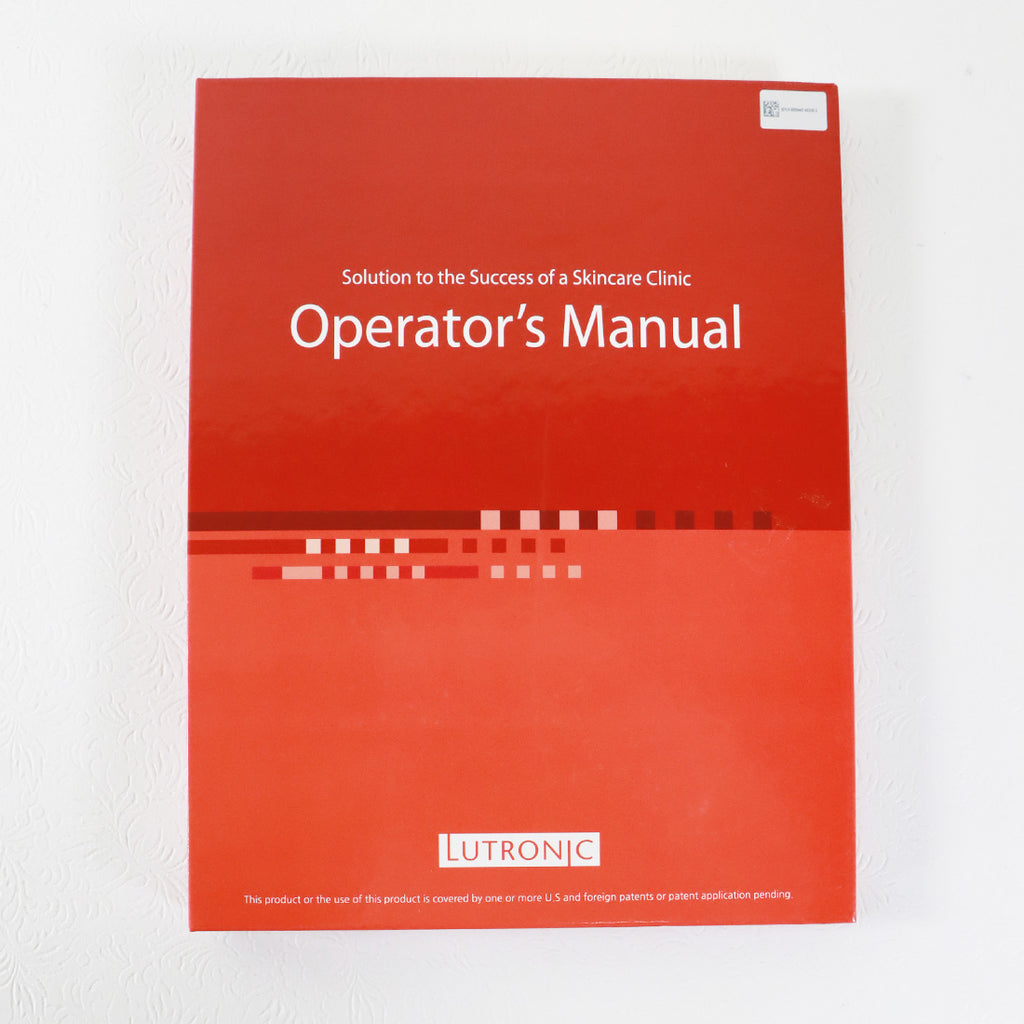2022 Lutronic Genius RF Microneedling System Original User Operators Manual