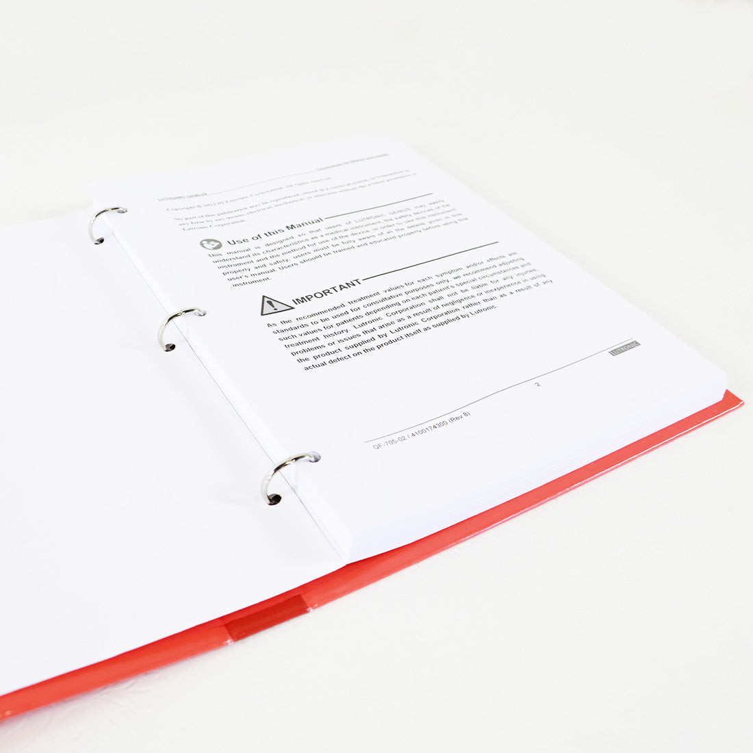 2022 Lutronic Genius RF Microneedling System Original User Operators Manual