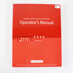 2020 Lutronic Clarity II System Operator's Manual 41001720100 Rev 1 Skincare
