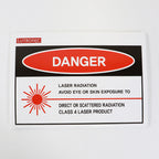 Lutronic Class 4 Laser Radiation Danger Warning Sign Posterboard