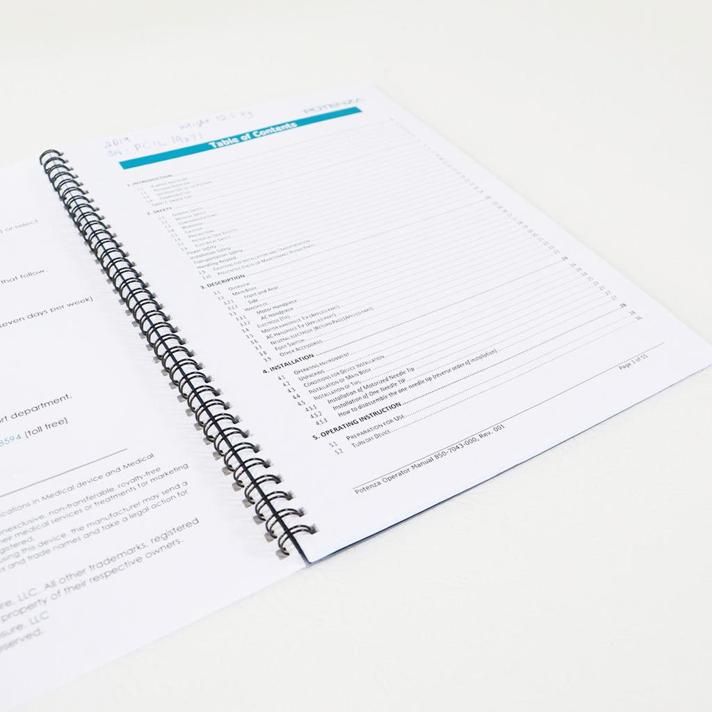 Cynosure Potenza Operator Manual Microneedling User Operation Guide JMUM_PTZ_01