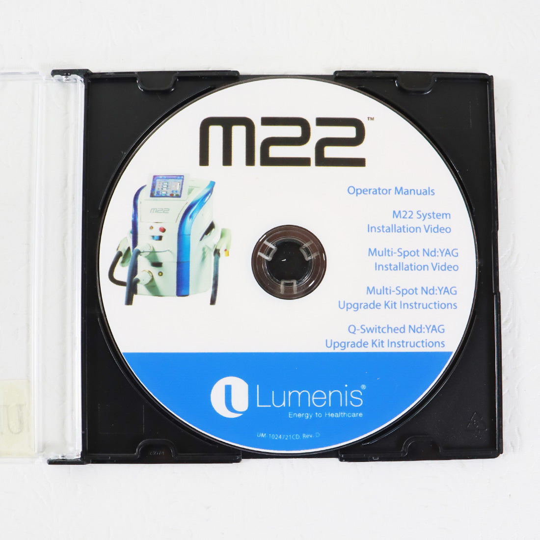 Lumenis M22 IPL Laser Operator User Manual Nd YAG Multi-Spot Handpiece CD Disc