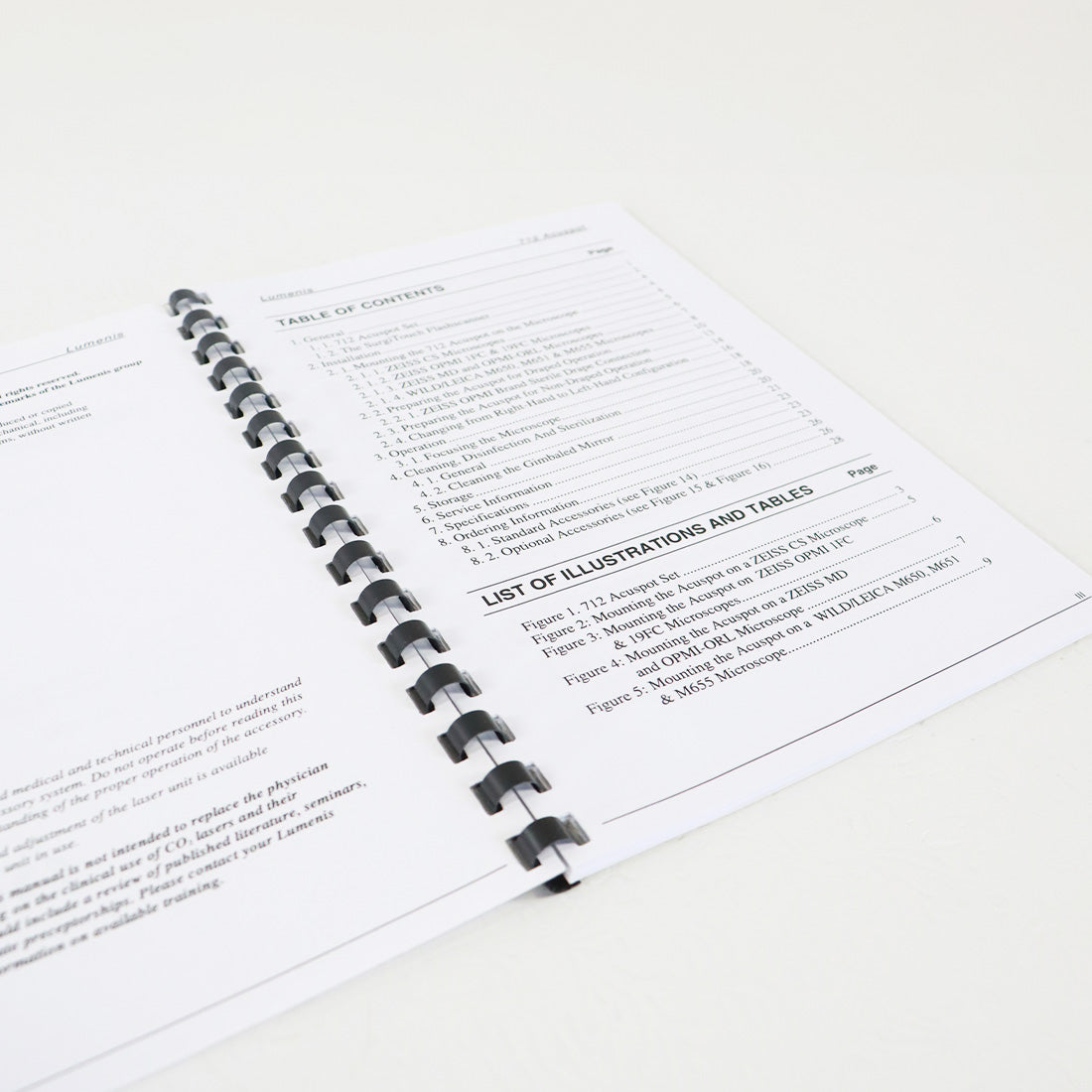 2001 Lumenis 712 Acuspot Mircomanipulator User's Manual PB2688300 Version K