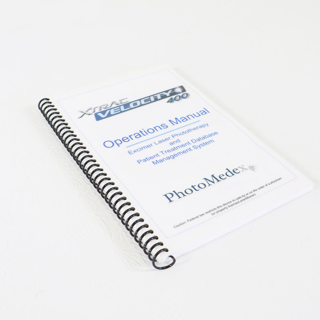 2010 PhotoMedex XTRAC Velocity 400 Operations Manual 12-95429-01 Rev 1