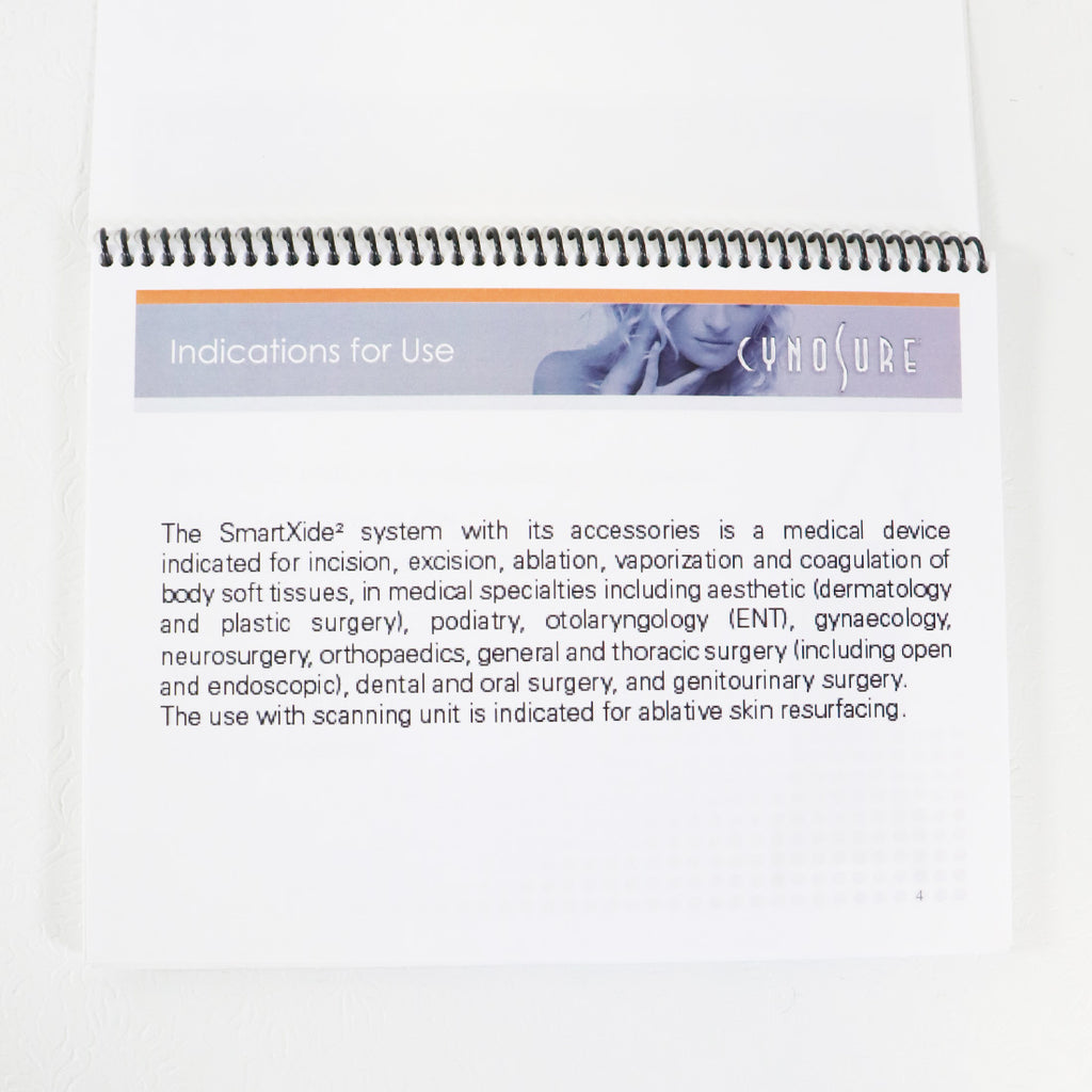 Cynosure Deka MonaLisa Touch In-Service Training Guide Booklet 75 Pages