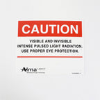 Alma Laser IPL Pulsed Light Treatment Caution Eye Protection Sign 7.5 x 9"