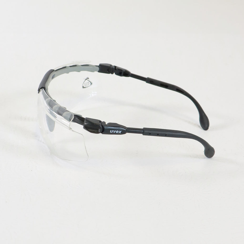 Uvex B-D Z87+ +2.50 B-D+ Clear Lenses Black Gray Frames Eyewear Glasses