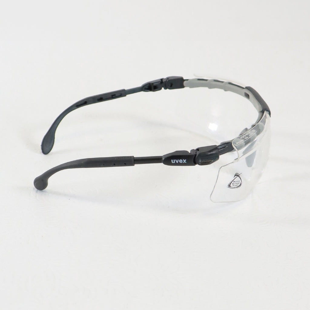 Uvex B-D Z87+ +2.50 B-D+ Clear Lenses Black Gray Frames Eyewear Glasses