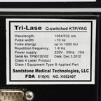 2012 Ellman Sandstone Tri-Lase Q-Switched KTP/YAG System