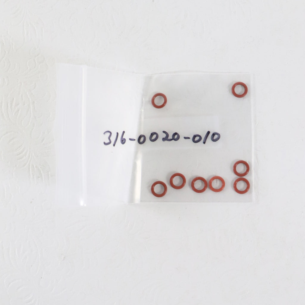 Cynosure Silicone Clear O Rings 1/4" X 3/8" 316-0020-010 8 Pack