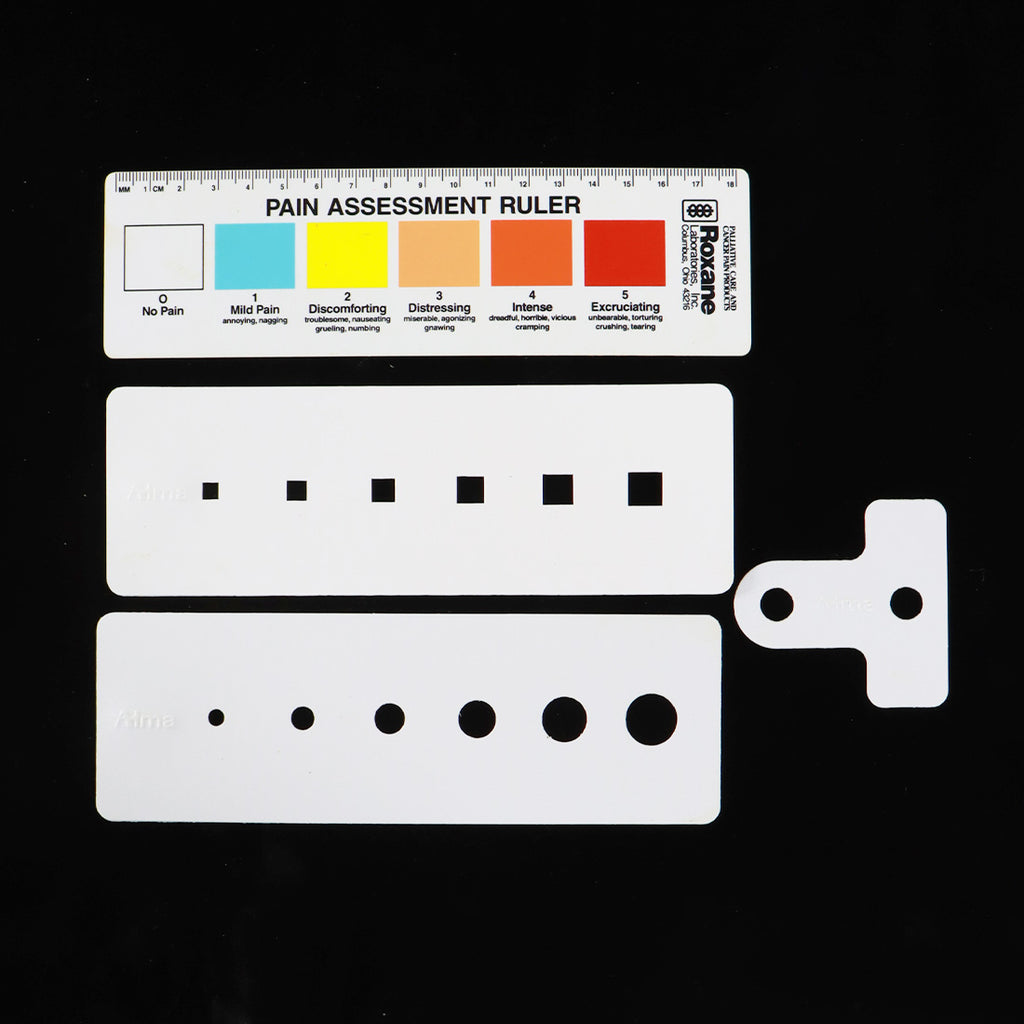 Alma Lasers Pain Assessment Ruler Gauge Tool Set 4pc