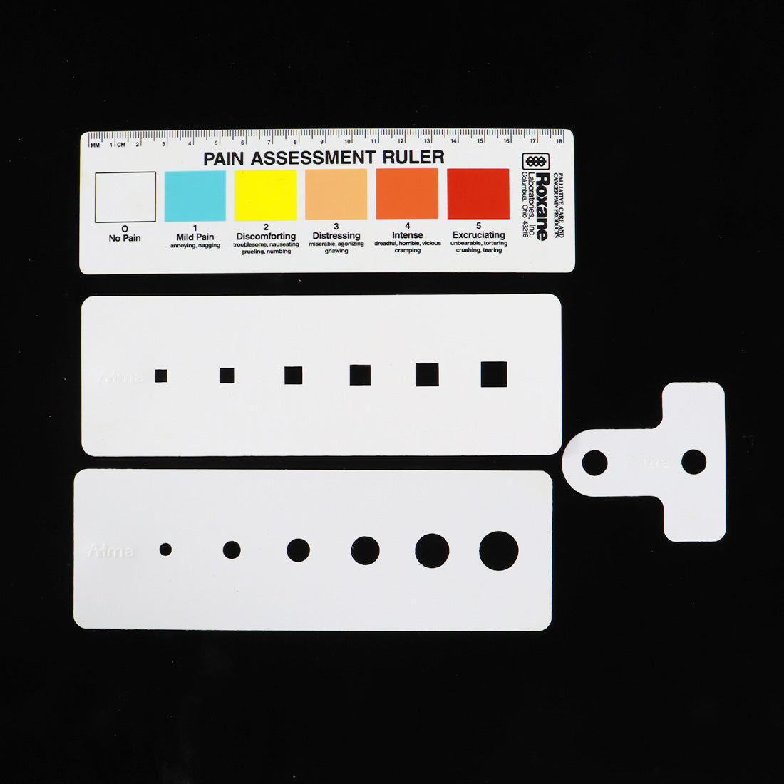 Alma Lasers Pain Assessment Ruler Gauge Tool Set 4pc