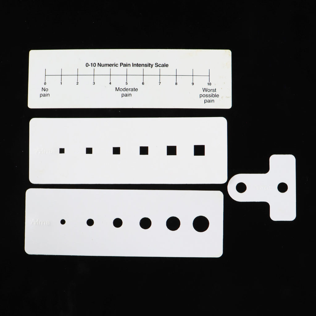 Alma Lasers Pain Assessment Ruler Gauge Tool Set 4pc