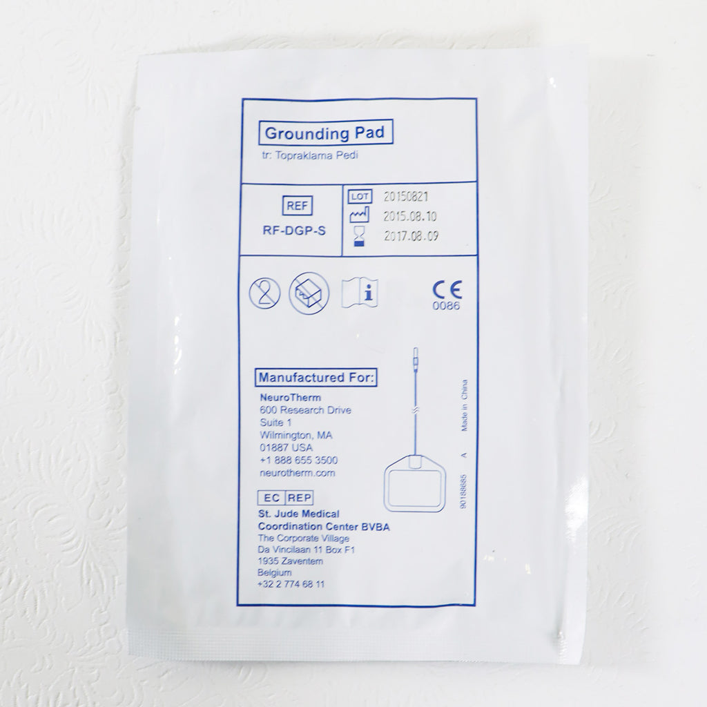 Thermi NeuroTherm RF Disposable Grounding Pad RF-DGP-S 1x Single EXP 08/2017