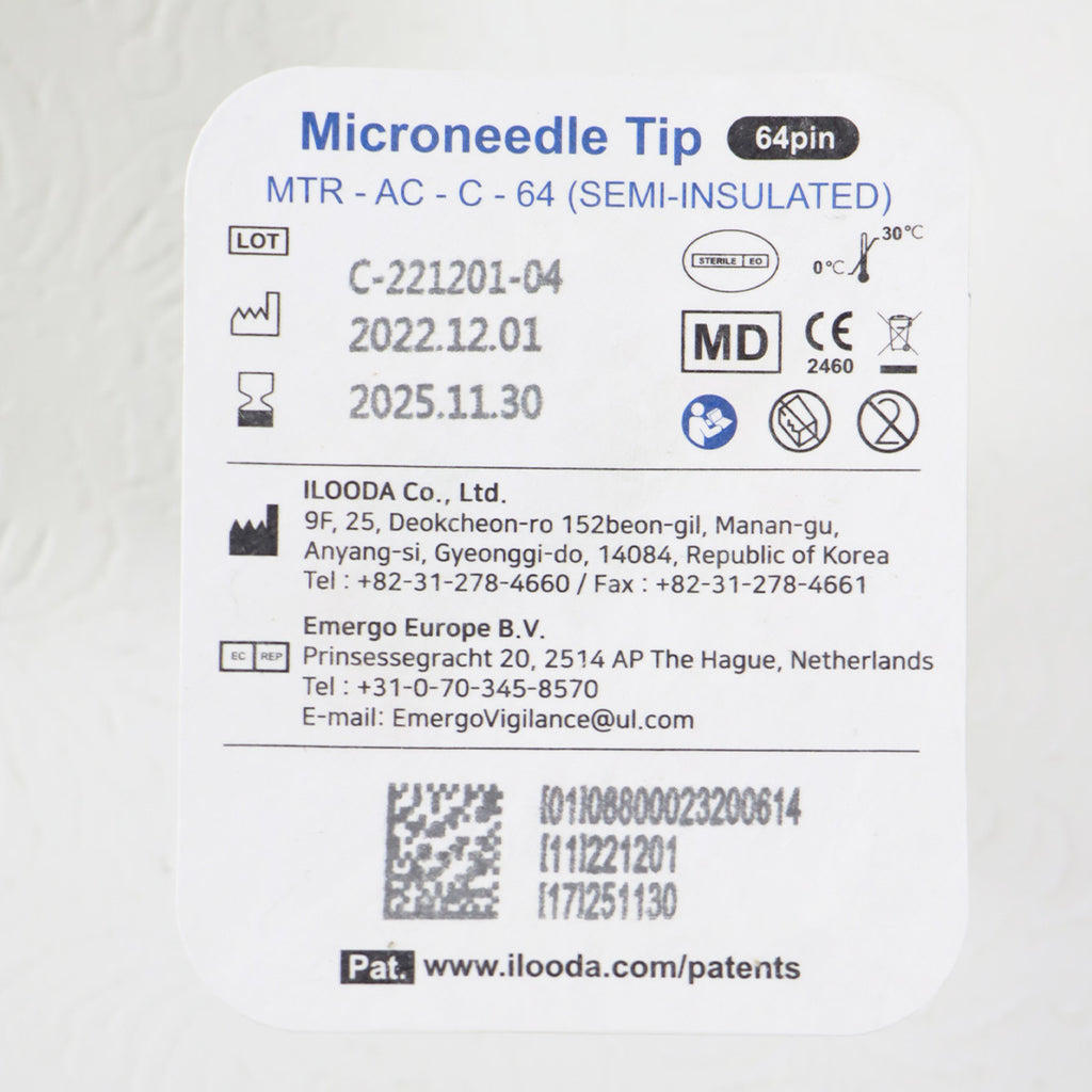 Cutera SecretRF Microneedle Tip 64Pin Semi-Insulated MTR-AC-C-64 Single Exp11/2025