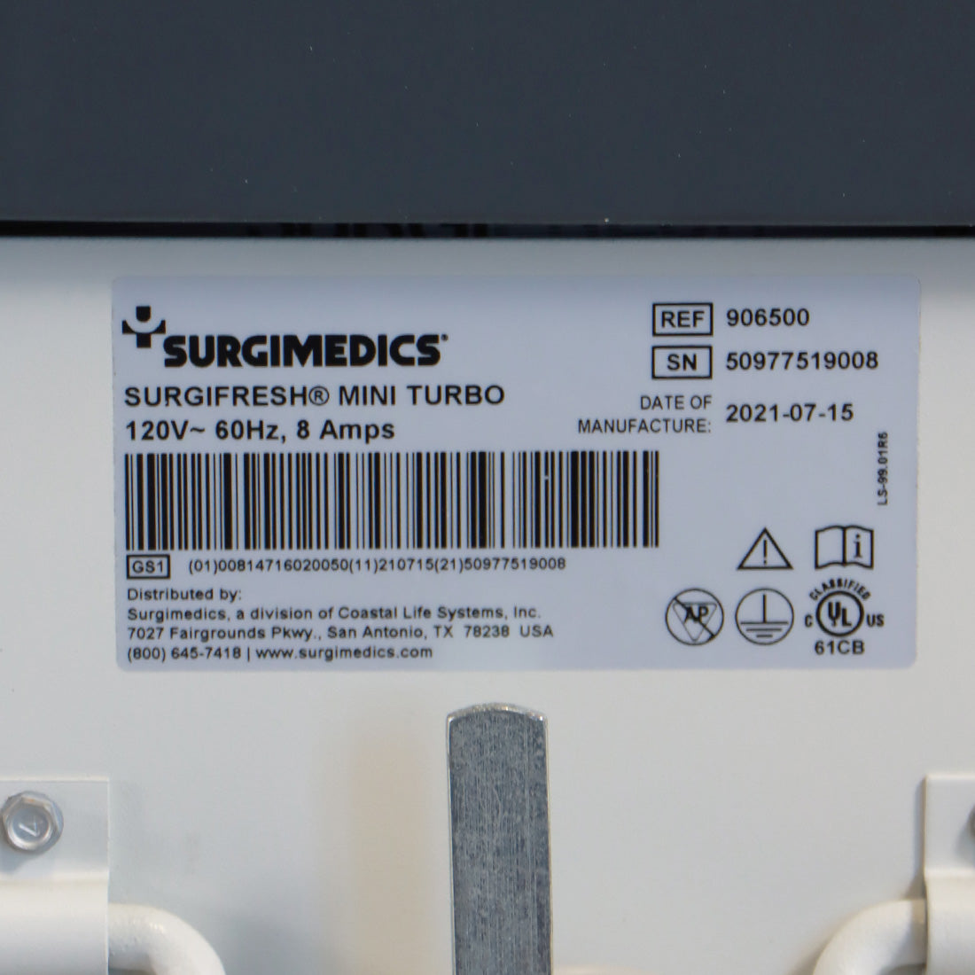 2021 SurgiMedics Surgifresh Mini Turbo Evacuation System 906500