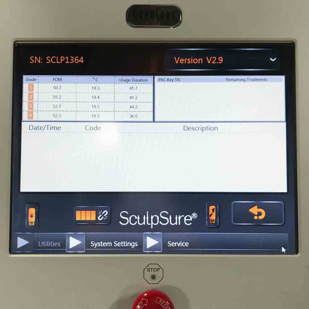 2016 Cynosure SculpSure Non-invasive Diode Laser Lipolysis - 100-7026-010