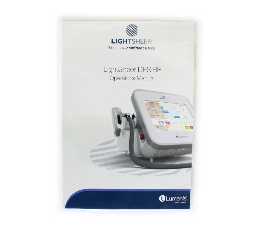 Lumenis LIGHTSHEER DESIRE Laser Hair Removal OPERATOR MANUAL CD Handpiece