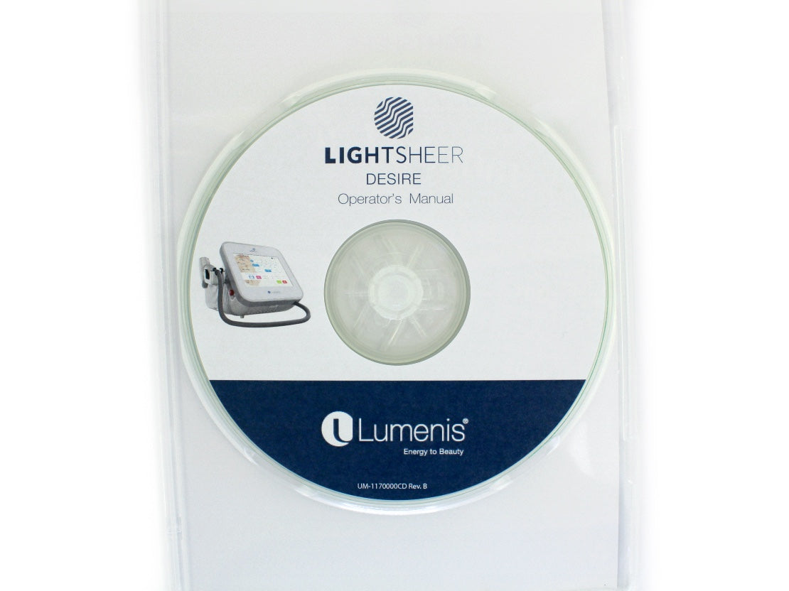 Lumenis LIGHTSHEER DESIRE Laser Hair Removal OPERATOR MANUAL CD Handpiece